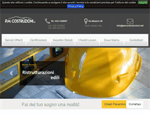 Tablet Screenshot of pmcostruzionisrl.net